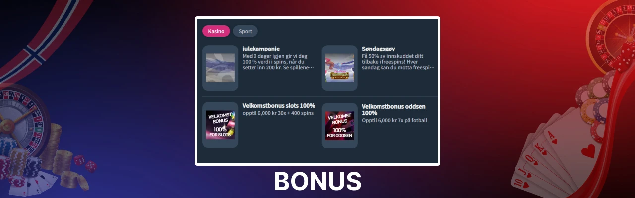 Bonus tilbud