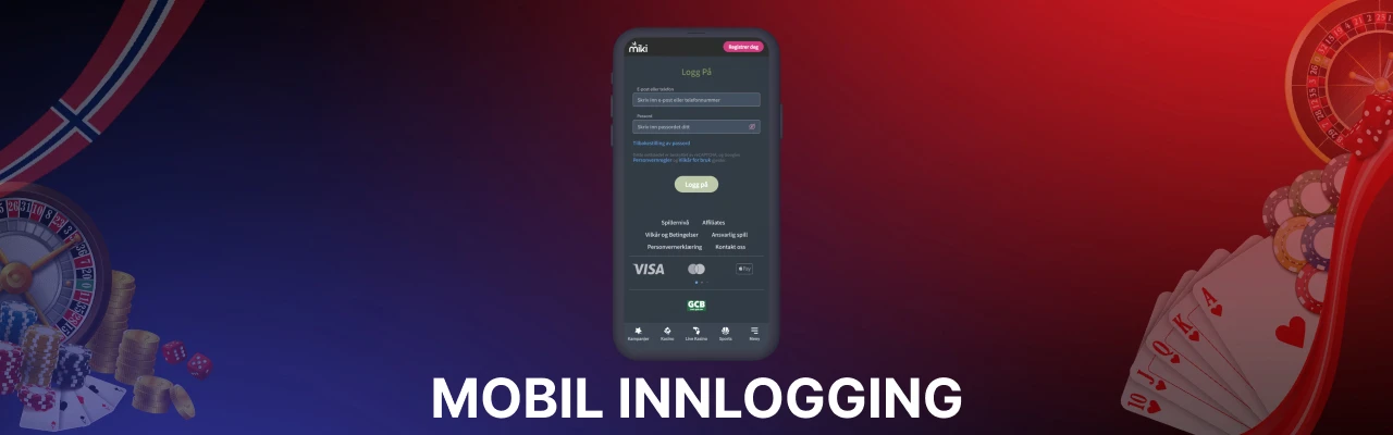 Muligheten for mobil innlogging