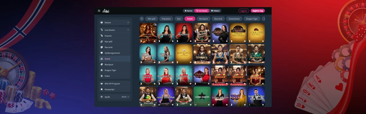 Om miki live casino