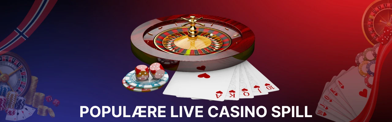Mest populaere live casino spill